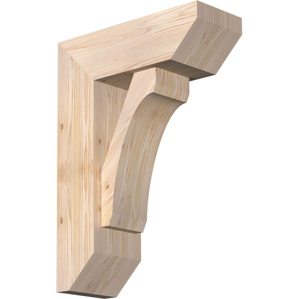 Ekena Millwork Legacy Slat Smooth Bracket w/ Offset Brace, Douglas Fir, 7 1/2"W x 20"D x 28"H BKT0806X20X28LEC06SDF - main